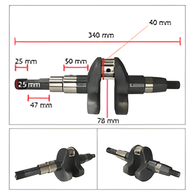 General Power Dizel Krank Mili Vidalı 10 Hp 40-25-72