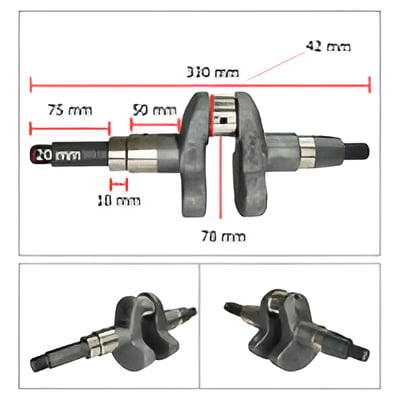 General Power Dizel Krank Mili Vidalı 15 Hp 42-20-75