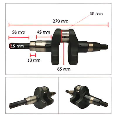 General Power Dizel Krank Mili Vidalı 7.0 Hp 38-19-58