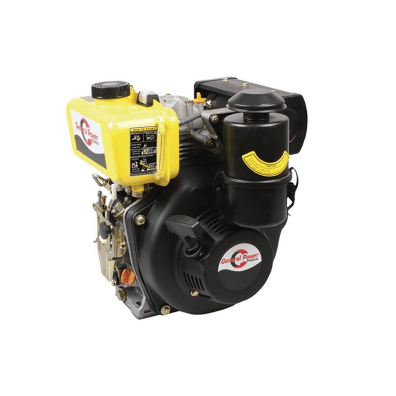 General Power GP-188FET Dizel Tek Motor – 12 HP – Konik Krank – Marşlı / İpli – Flanşlı