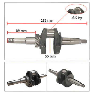 General Power Krank Mili 6.5 HP Vidalı Uç 19 mm (ST55MM)