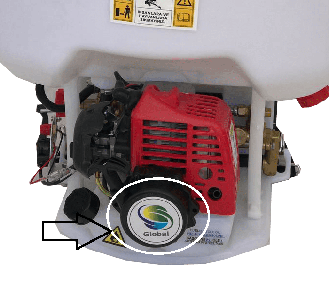 Global FT 900 - Gardenjoy Pülverizator İlaçlama Starter Kapak