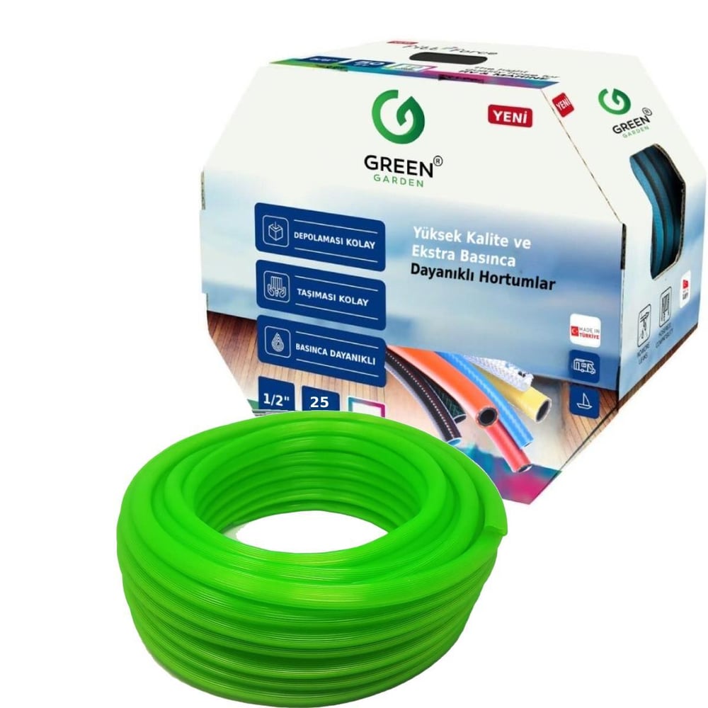 Greengarden Teos 351230 Silikon Bahçe Hortumu 1/2-30 mt