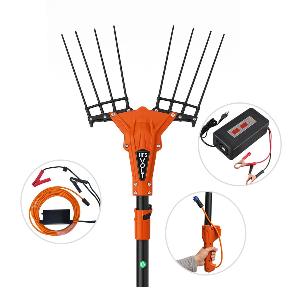 HFS 34V Akülü Zeytin Hasat Makinesi + 12Ah/12V Akü Şarj Cihazı