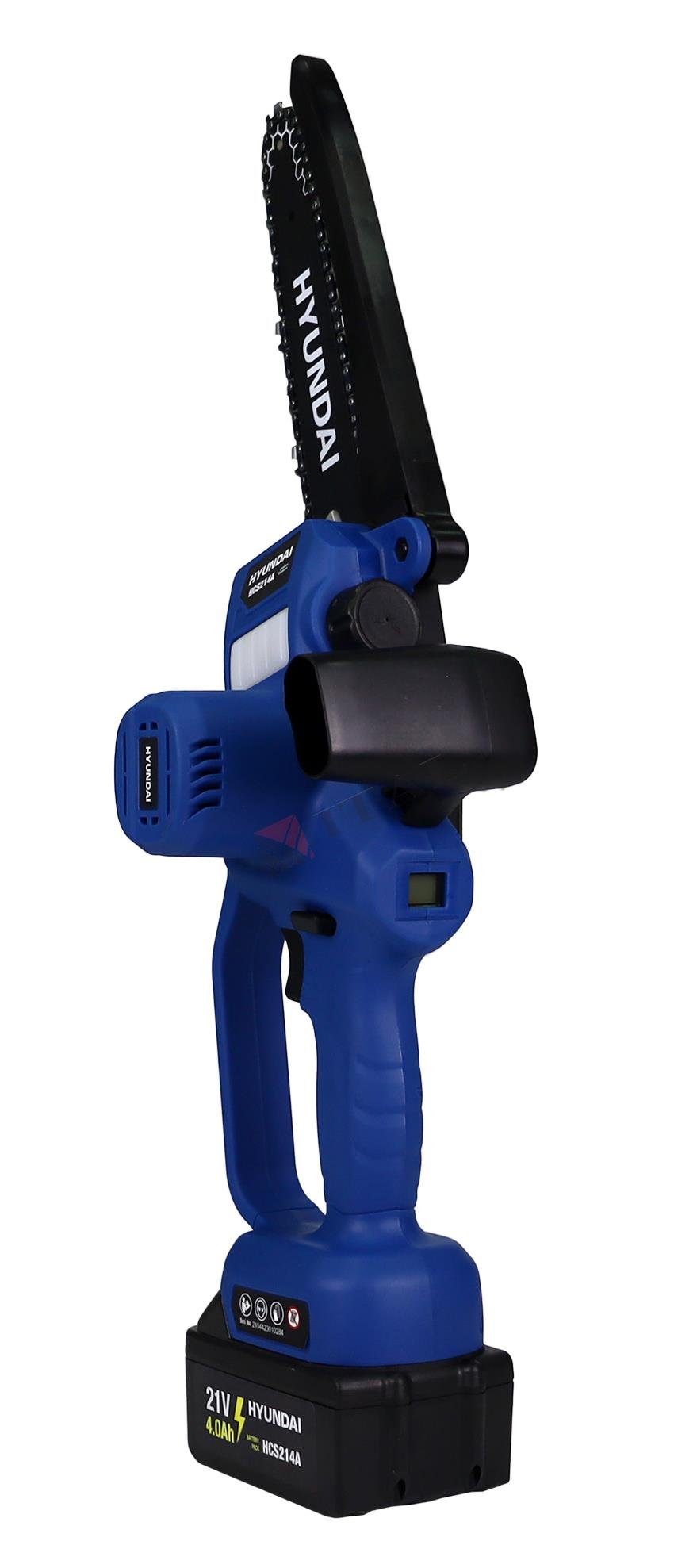 Hyundai HCS214A Çift Akülü Ağaç Budama Makinesi - 4Ah. Lithium