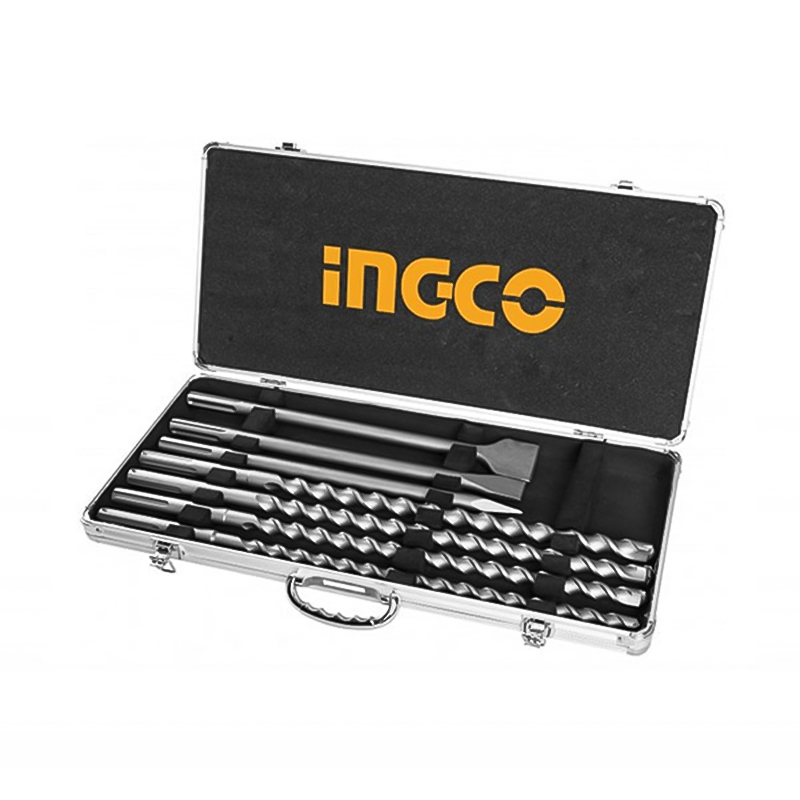 Ingco AKD-5075   SDS Max Matkap Ucu ve Keski Seti 7 Parça