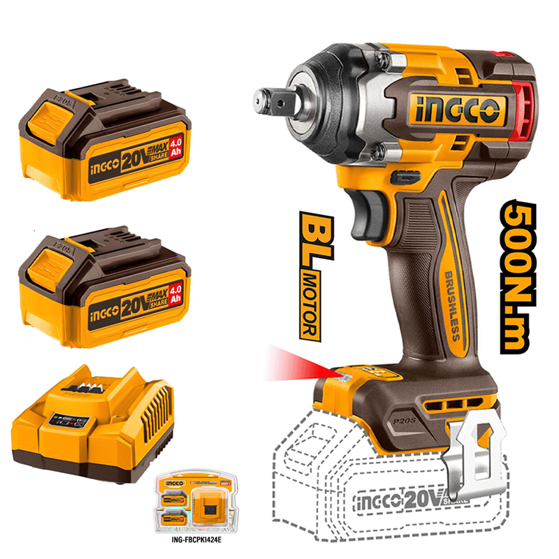 Ingco CIWLI20501  Li-ion Akülü Somun Sıkma 1/2