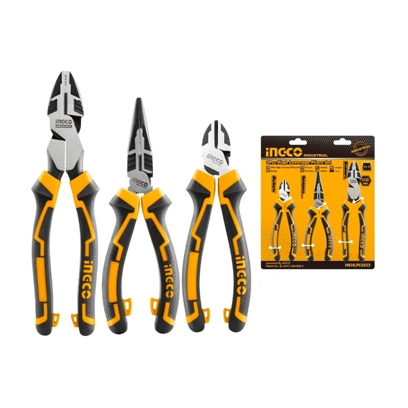 Ingco HKHLPS2832  3'lü Set Pense, Yan Keski, Kargaburun Pense
