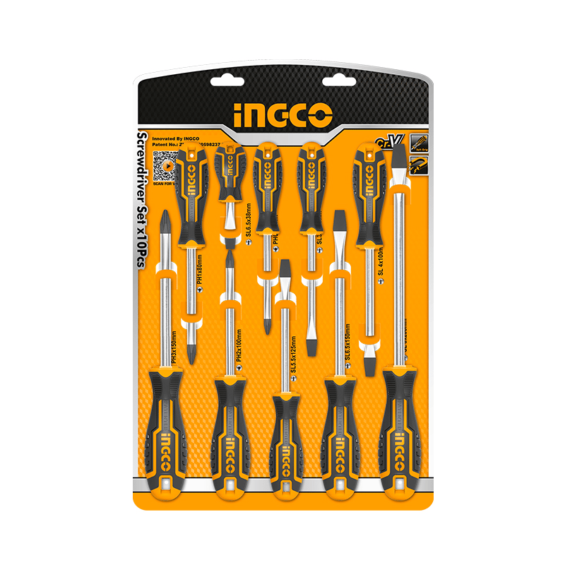 Ingco HKSD 1028  10 Parçalı  Tornavida Seti