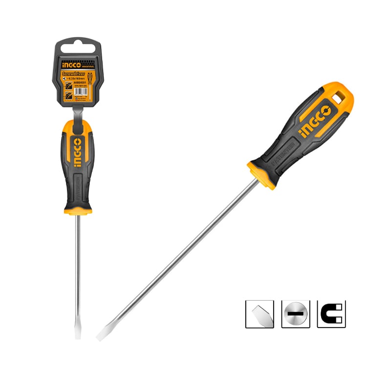 Ingco HS686125  Mıknatıslı Düz Tornavida 6mmX125mm