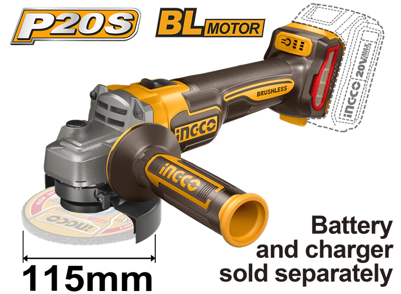 Ingco ING-CAGLI21154 Li-ion Akülü Avuç Taşlama