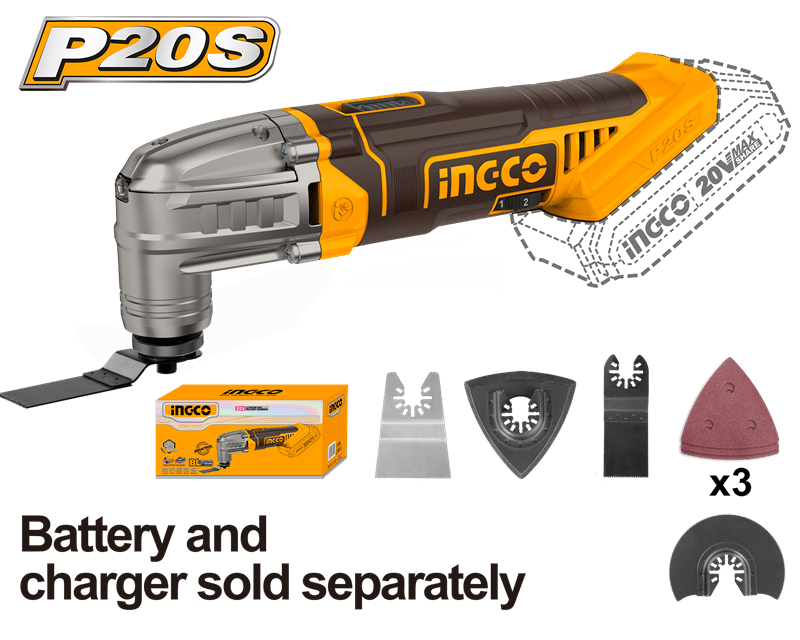 Ingco ING-CMLI2022 Li-ion Akülü Multiset 20V 2.0Ah