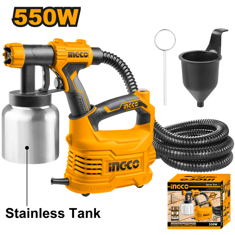 Ingco ING-SPG5008-2 Elektrikli Boya Tabancası 550 Watt HVLP