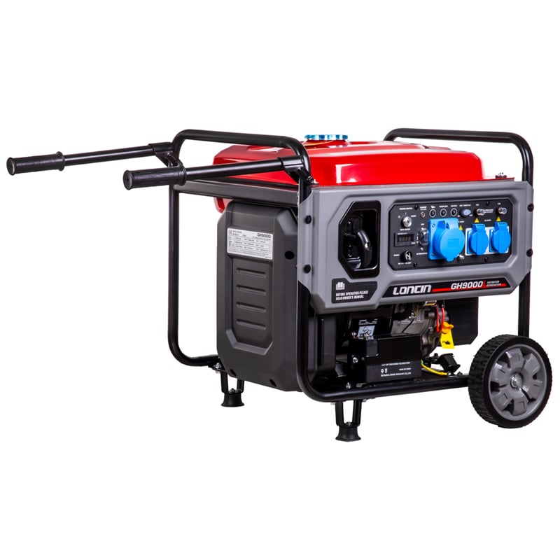 Loncin GH9000i EUR5 Benzinli İnverter Jeneratör – 7,5 kW – Monofaze – Marşlı / İpli – Sessiz Çalışma