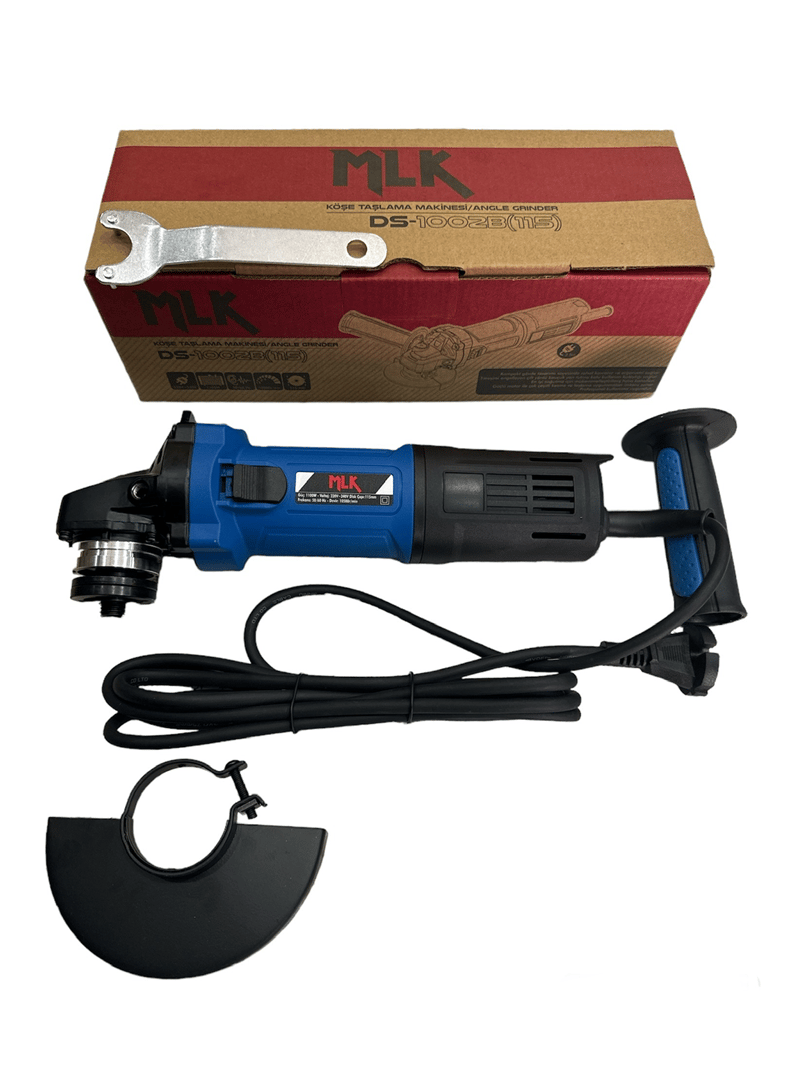 MLK DS-1002B Avuç İçi İspiral – 1100 Watt – 115 mm Disk – Kablolu Taşlama Makinesi