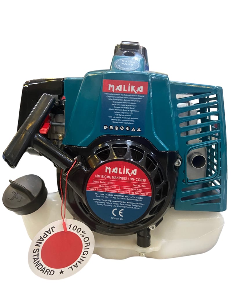 Malika Benzinli Motor – 48 mm Piston Çapı – 63 cc – 2 Zamanlı Motor Tipi