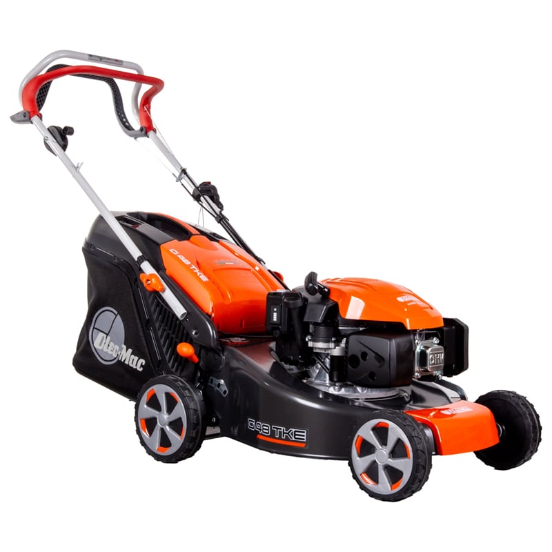 Oleo-Mac G48TKE Comfort Plus EUR5 Benzinli Çim Biçme Makinesi – 46 cm – 166 cc – 70 Lt Sepet – Marşlı / Şanzımanlı