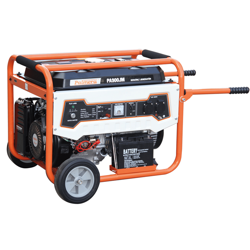 Palmera PA900JM5 EUR5 Benzinli Jeneratör – 9,37 kVA – Monofaze – Marşlı / İpli – Bakır Sargılı Alternatör