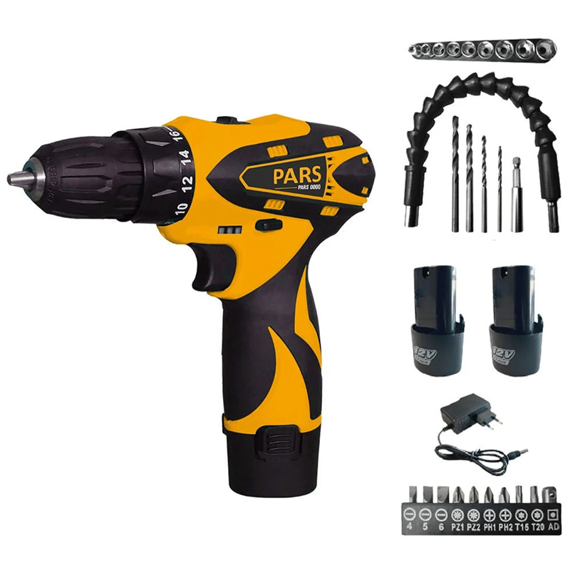 Pars 4310 Akülü Vidalama 12V 1.3Ah 2 Akülü + 28 Parça Aksesuar