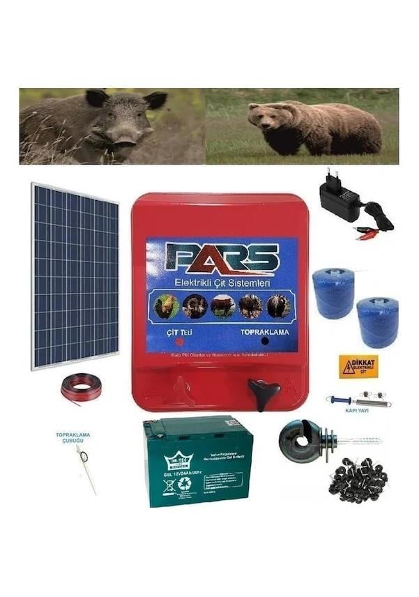 Pars Elektrikli Çit Ayı-Domuz Kovucu Jumbo Set 1000 Sensörlü
