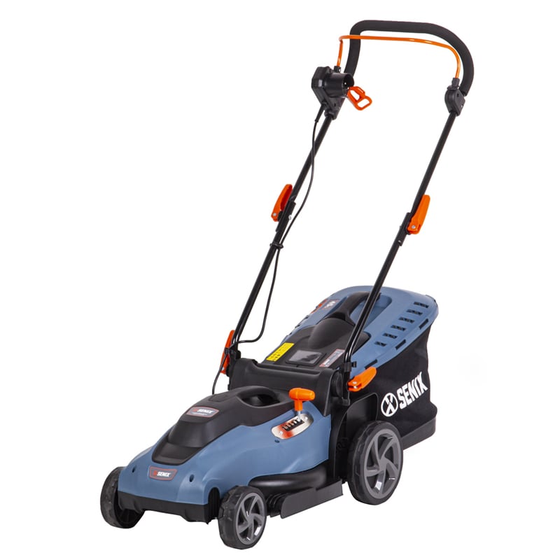Senix LPP16-M-EU Elektrikli Çim Biçme Makinesi – 1600W – 38 cm – 45 Lt Sepet – İtmeli Tip
