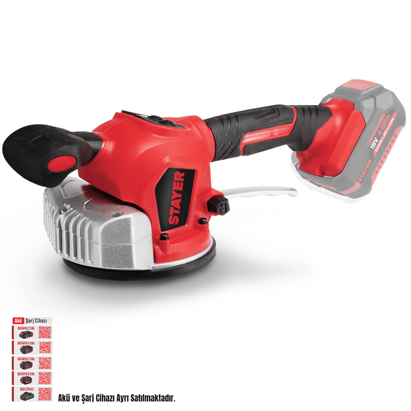 Stayer  TVL20  Akülü Fayans Titreşim Makinası 18V Li-ion 2.0Ah/4.0Ah/5.0Ah  (Akü ve Şarj Aleti Hariç)