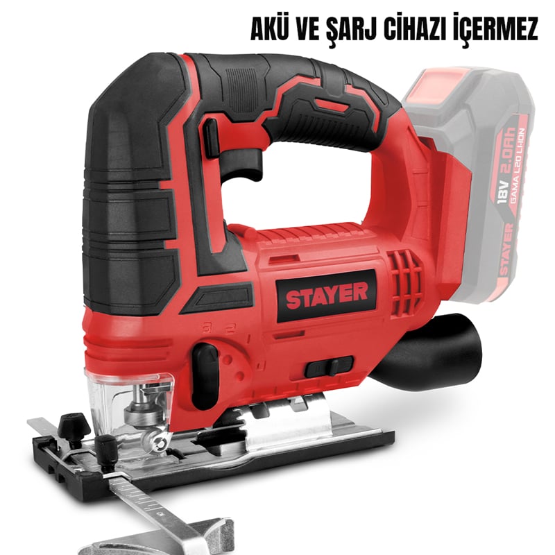Stayer SL20  Akülü Dekupaj 18V Li-ion 2.0Ah/4.0Ah  (Akü ve Şarj Aleti Hariç)