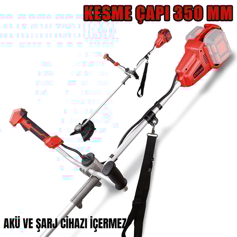 Stayer STY-BRUSHCUTTER36VL20 Kömürsüz Akülü Tırpan 36V Li-ion 2.0Ah/6.0Ah Akü ve Şarj Cihazı İçermez