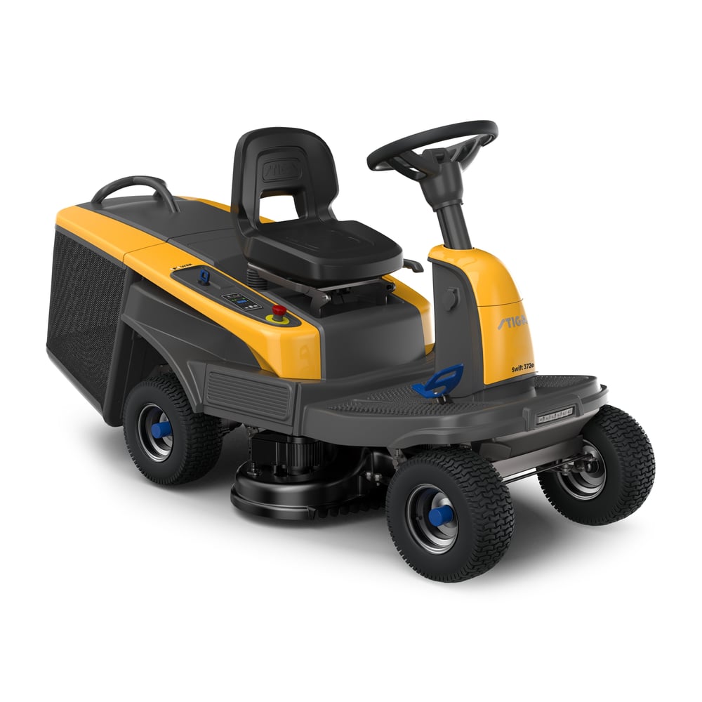 Stiga SWIFT 372 E Akülü Çim Biçme Traktörü (3 X 48V Batarya+Şarj Cihazı Dahil)