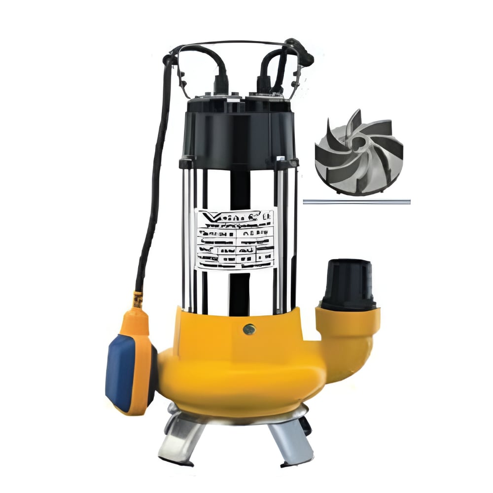 Vortex VX - 120 M / Pis Su Foseptik Parçalayıcılı Dalgıç Pompa ( Açık Vortex Fanlı )