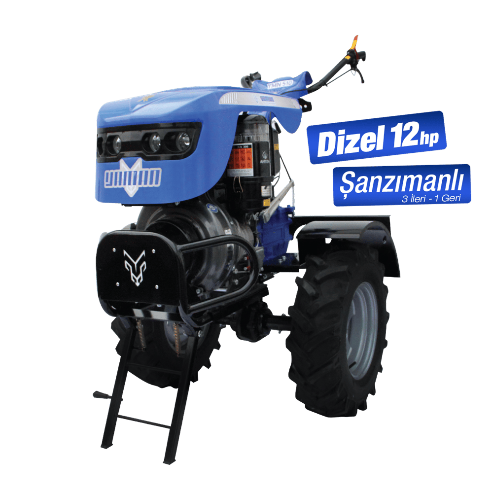 Yaman YMN 510 Antor Marşlı 12HP 3 İleri 1 Geri Dizel Çapa Makinesi