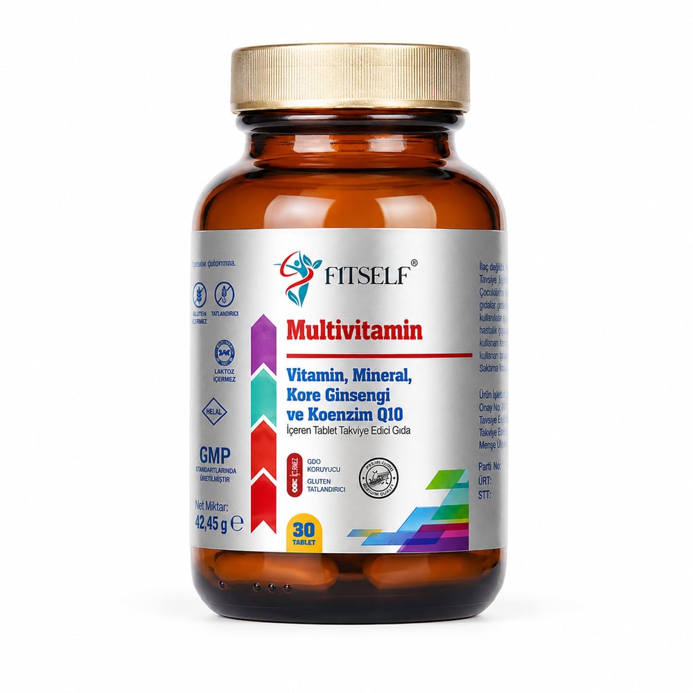 Fitself – Multivitamin Kompleks (Kore Ginsengi & Koenzim Q10) 30 Tablet