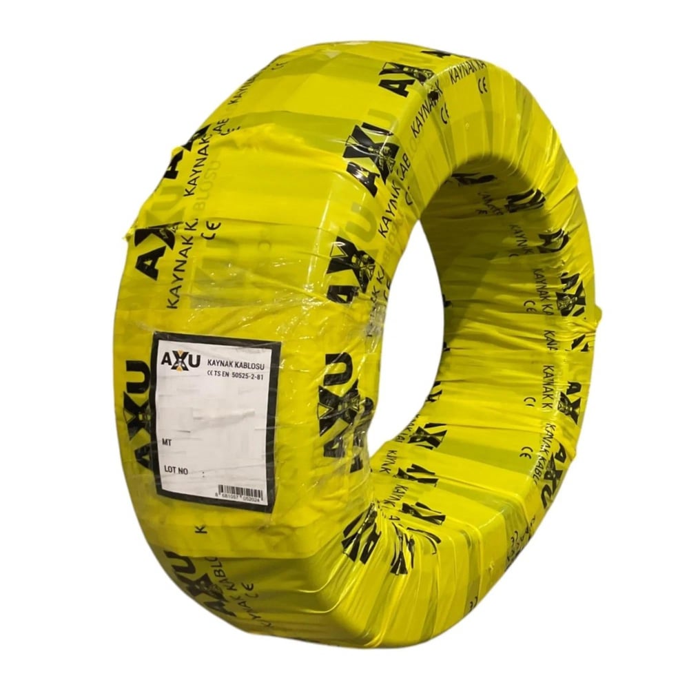 Axu Tam Kesit Kaynak Kablosu %100 Bakır 70 Mm-(50 Mt)