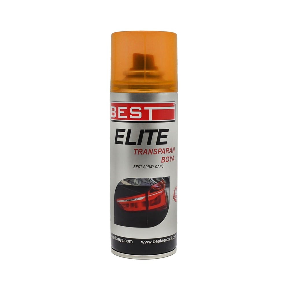 BESTBest Elite Transparan Far Boyası 200 Ml Turuncu-(10 Adet)102.15.TP01