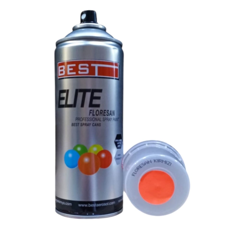 BESTBest Floresan Sprey Boya 400 Ml Kırmızı-(12 Adet)102.08.FB01