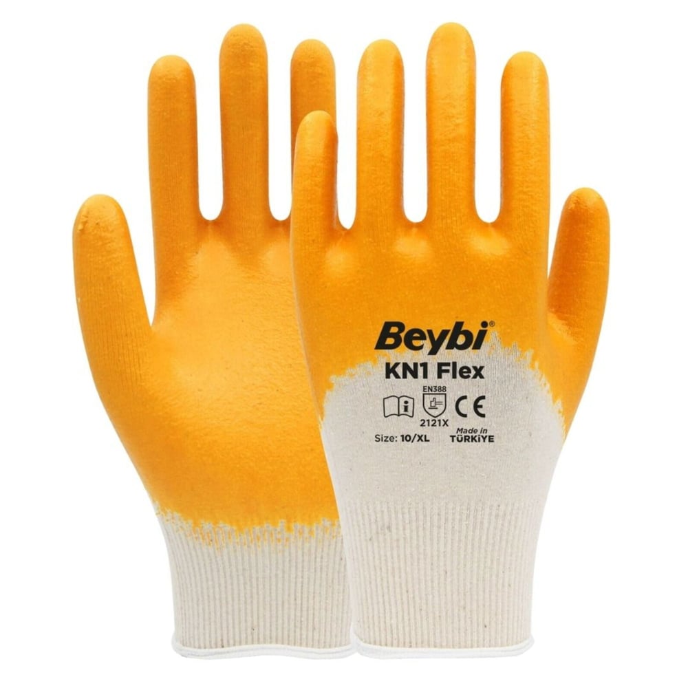 BeybiBeybi Kn1 Flex Nitril Eldiven Sarı-(288 Çift)  No:10150.11.FL10