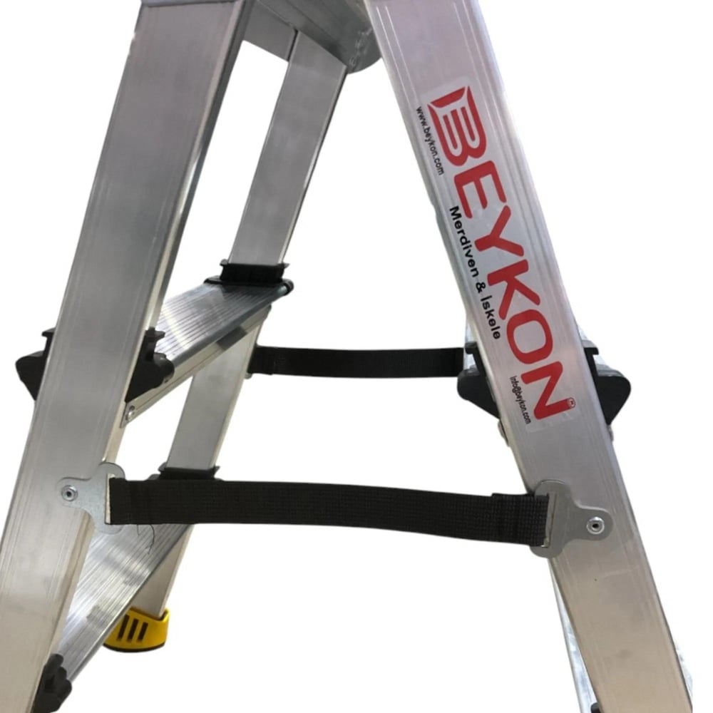 Beykon Alüminyum Çift Çıkışlı Merdiven 7 Li