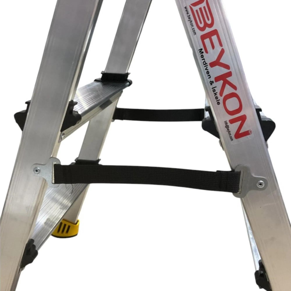 Beykon Alüminyum Çift Çıkışlı Merdiven 4 Lü