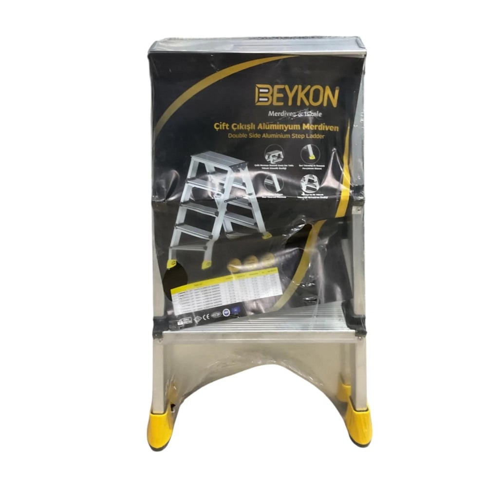 Beykon Alüminyum Çift Çıkışlı Merdiven 3 Lü