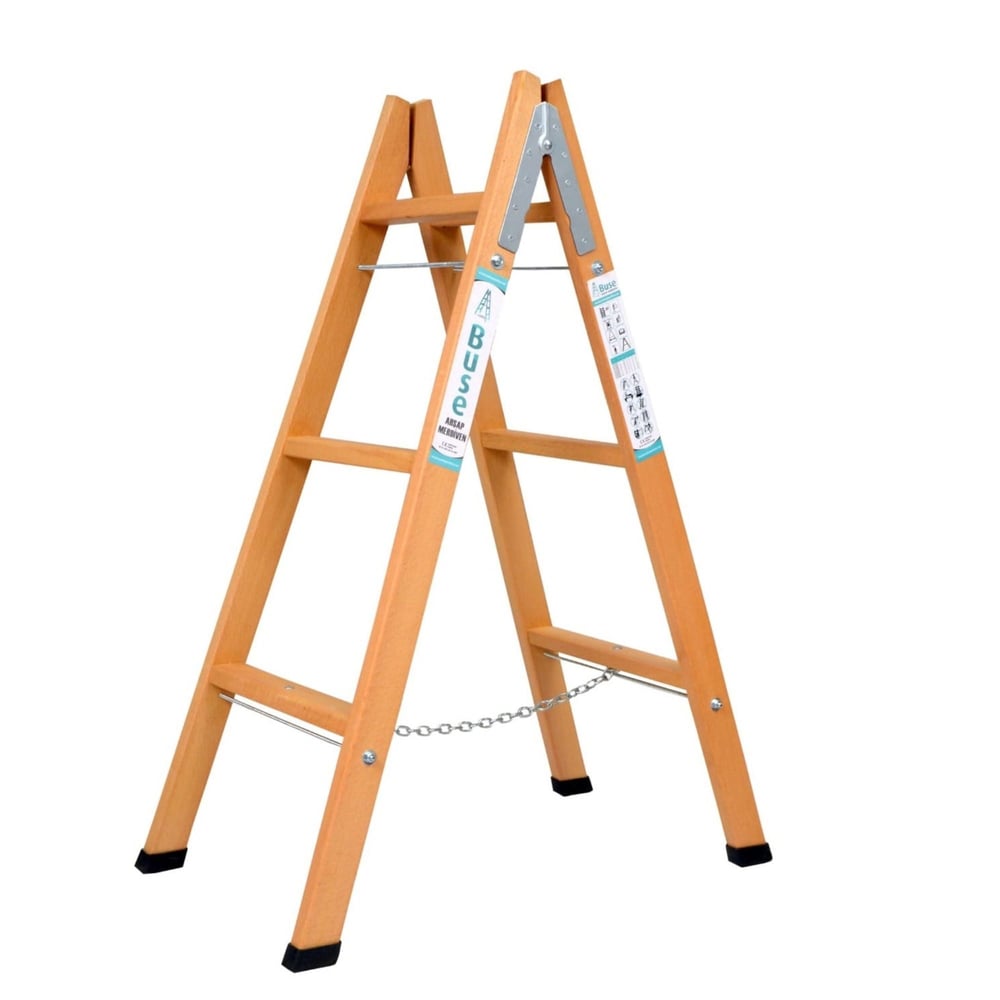 BuseBuse A Tipi Ahşap Merdiven 3 Basamak(110Cm) Ag-103153.02.AT03