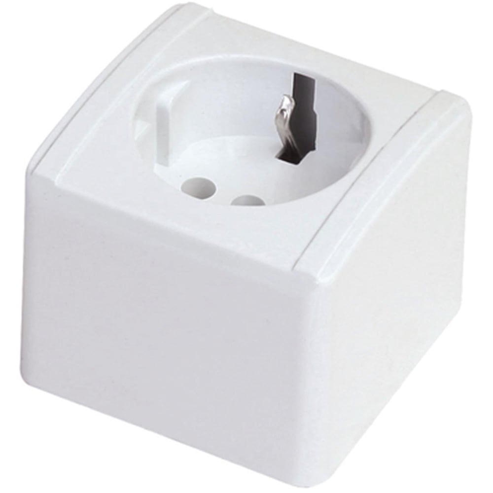 Yerli ÜretimFar Sıva Üstü Topraklı Priz-(20'li Paket)229.07.0F70