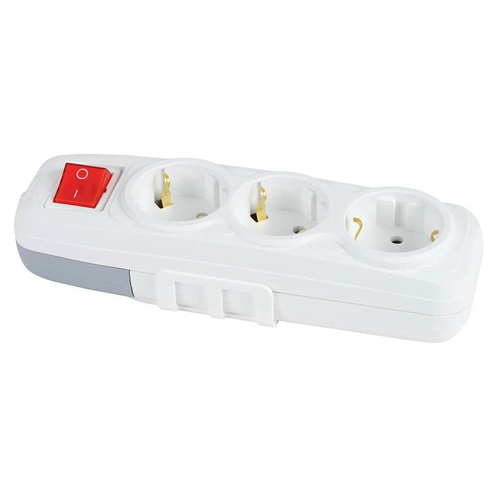 Yerli ÜretimFar Üçlü Anahtarlı Klemens Priz Lara-(12'li Paket)229.03.272H