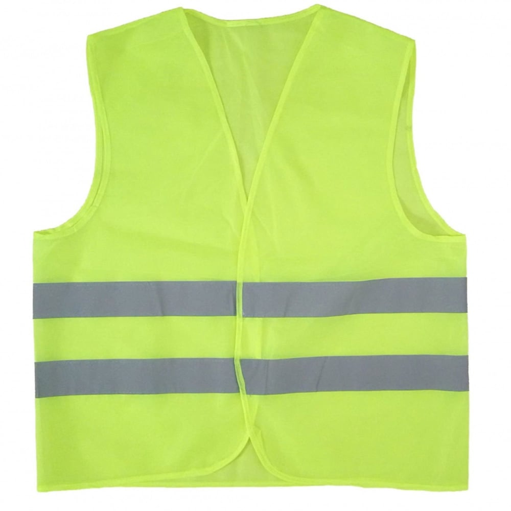 Yerli Üretimİkaz Yeleği Fosforlu 5 Cm 2 Çizgi Sarı-(10 Adet)128.03.IY01