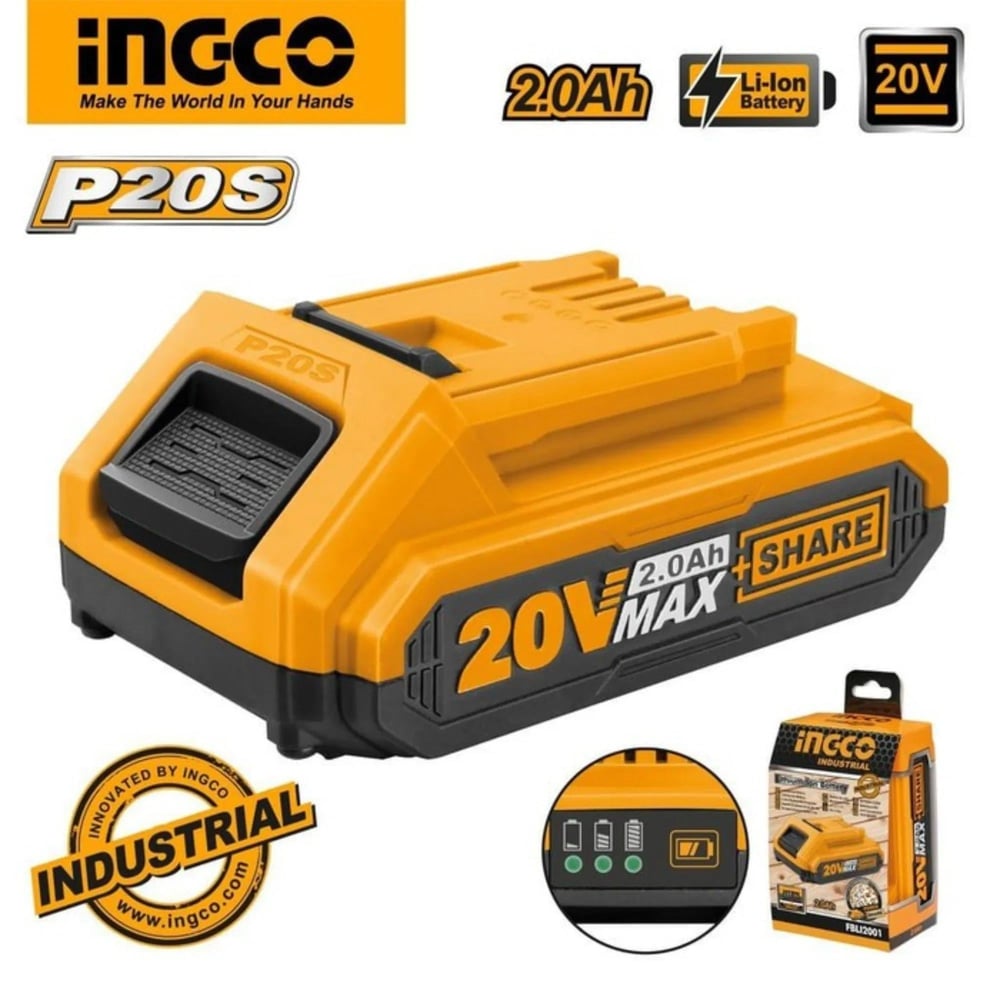 İngco Lıthıum Yedek Akü (2.0 Ah) 20V 
