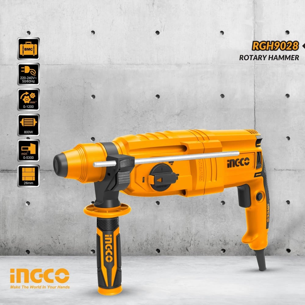 İngco Rgh9028 Kırıcı Delici 800W (3 Kg)