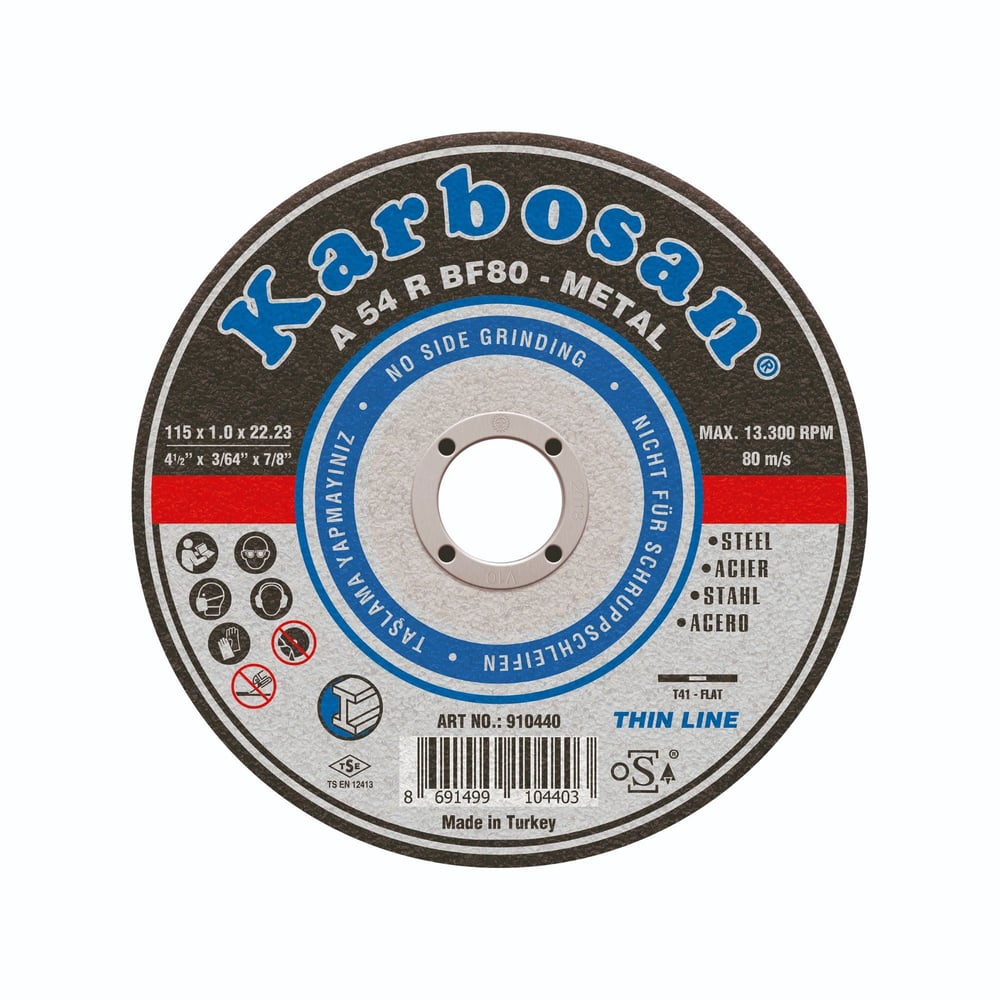 KarbosanKarbosan Metal İnce Kesme 115X1.0X22-(25 Adet)155.05.NX05