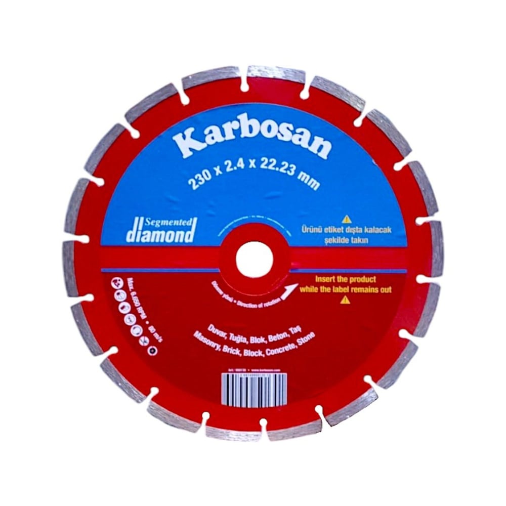 KarbosanKarbosan Segmentli Elmas Kesici 230X2.4X22155.08.S230