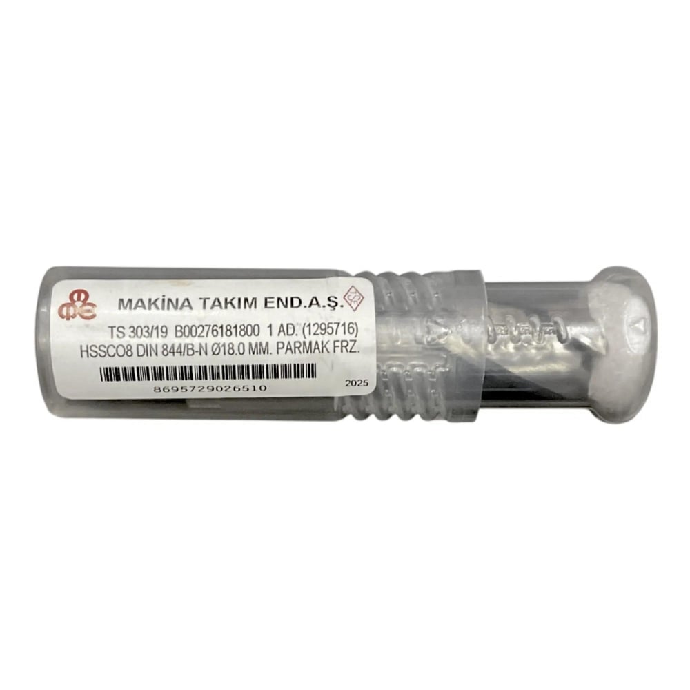 Mte Hsse Parmak Freze Kısa Dın844 18 Mm 
