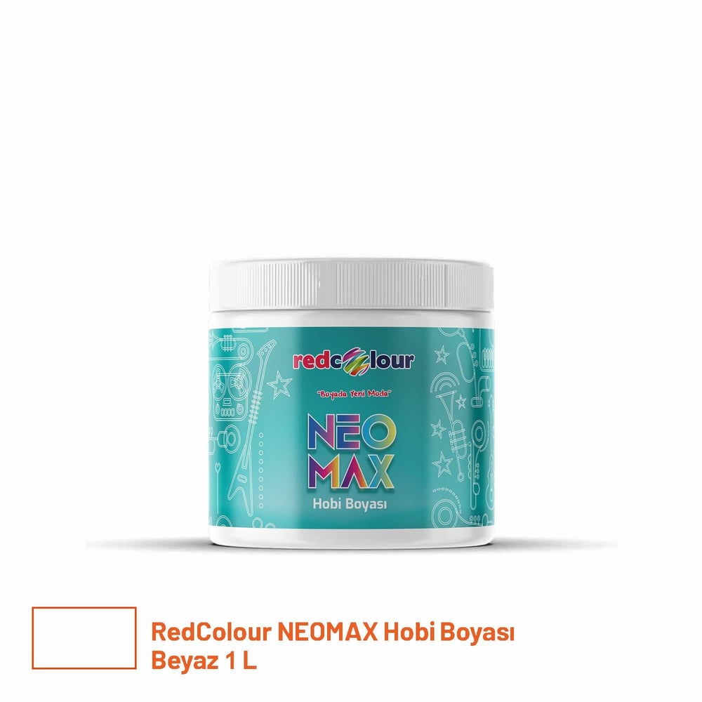 Neo Max Hobi Boyası – Su Bazlı, Parlak, Çok Amaçlı Akrilik Boya | Toolora.com.trRedcolourNEOMAX Hobi Boyası Beyaz 1 LNeo01