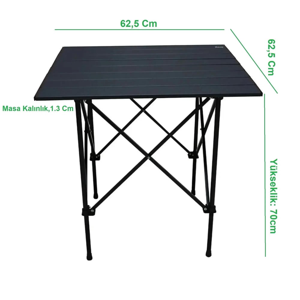 Orcamp Katlanabilir Alm.Boyalı Kamp Masası